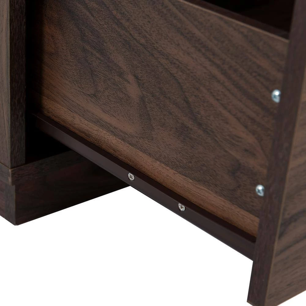 Dark Brown Mid-Century Style 4 Drawers Chest (31.4"L x 15.3"W x 41.3"H) by Polibi 10 Dark Brown Mid-Century Style 4 Drawers Chest (31.4"L x 15.3"W x 41.3"H) by Polibi - Image 8