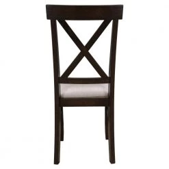 Farmhouse Rustic Wood Kitchen Upholstered Cross Back Dining Chairs in Brown(Set of 2) by Polibi 19 Farmhouse Rustic Wood Kitchen Upholstered Cross Back Dining Chairs in Brown(Set of 2) by Polibi -Cheap sumyeg Store brown polibi dining chairs rs frwcc bn 44 1000