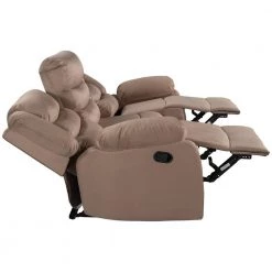 57.00 in. W Brown Velvet Upholstered 2-Seat Loveseat, Home Theater Seating Manual Recliner by Polibi 17 57.00 in. W Brown Velvet Upholstered 2-Seat Loveseat, Home Theater Seating Manual Recliner by Polibi -Cheap sumyeg Store brown polibi loveseats rs bvutl tw 1f 1000