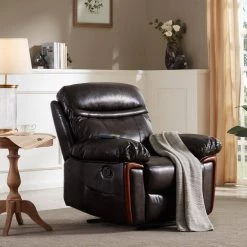 27.90 in. W Massage, Vibration, Heating Multifunctional PU Leather Recliner, Sofa Chair in Brown by Polibi 14 27.90 in. W Massage, Vibration, Heating Multifunctional PU Leather Recliner, Sofa Chair in Brown by Polibi -Cheap sumyeg Store brown polibi recliners rs mrpls 40 1000