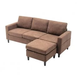 77.90 in. W Square Arm Polyester 3-Seater L-Shape Sectional Sofa in Brown by Polibi 18 77.90 in. W Square Arm Polyester 3-Seater L-Shape Sectional Sofa in Brown by Polibi -Cheap sumyeg Store brown polibi sectional sofas rs 779saps bn 4f 1000