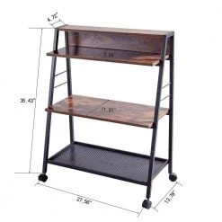 35 in. H Brown Wood 3-Shelf Classic Bookcase with Wheels Ladder Bookcase with Open Back by sumyeg 14 35 in. H Brown Wood 3-Shelf Classic Bookcase with Wheels Ladder Bookcase with Open Back by sumyeg -Cheap sumyeg Store brown sumyeg bookcases bookshelves su cd 059 44 1000