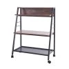 35 in. H Brown Wood 3-Shelf Classic Bookcase with Wheels Ladder Bookcase with Open Back by sumyeg 2 35 in. H Brown Wood 3-Shelf Classic Bookcase with Wheels Ladder Bookcase with Open Back by sumyeg -Cheap sumyeg Store brown sumyeg bookcases bookshelves su cd 059 64 1000