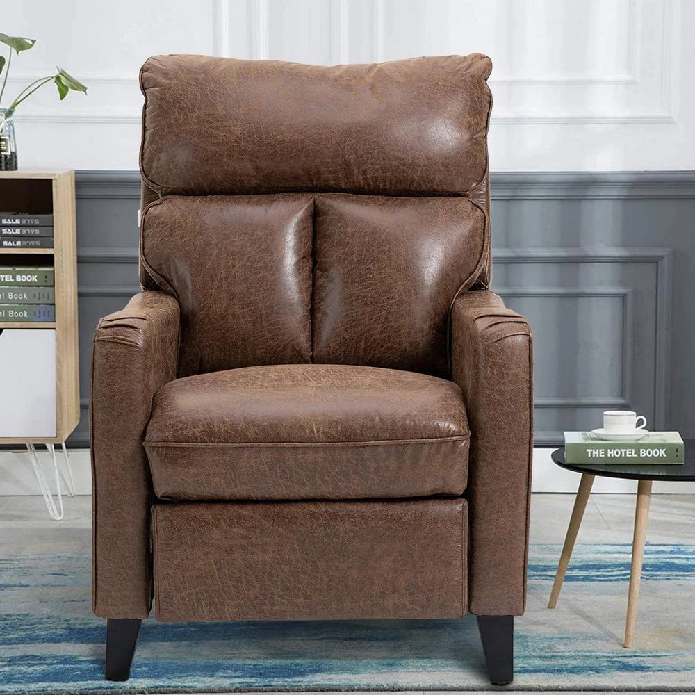 Contemporary Brown Manual Glider Club Microfiber Recliner With 1 Position by sumyeg 9 Contemporary Brown Manual Glider Club Microfiber Recliner With 1 Position by sumyeg - Image 7