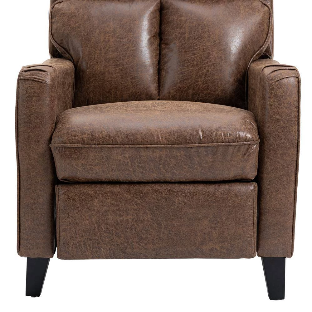 Contemporary Brown Manual Glider Club Microfiber Recliner With 1 Position by sumyeg 6 Contemporary Brown Manual Glider Club Microfiber Recliner With 1 Position by sumyeg - Image 4
