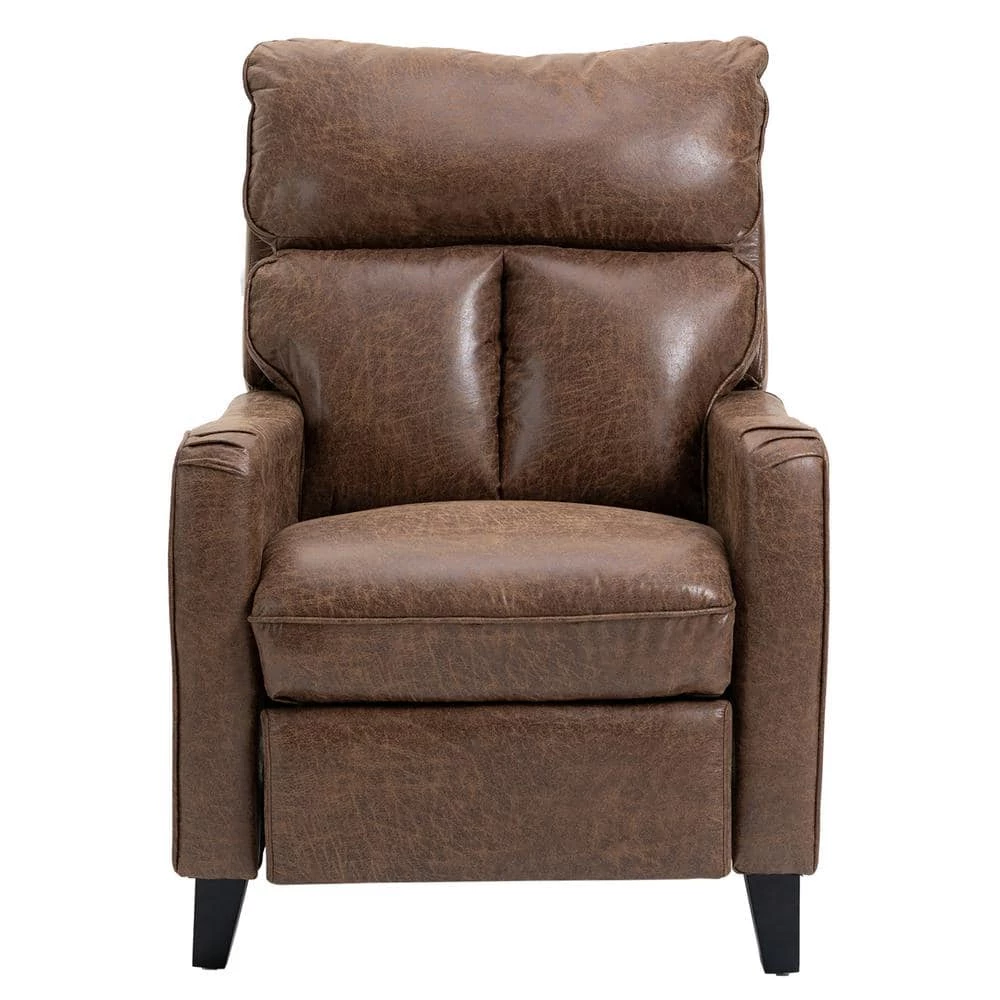 Contemporary Brown Manual Glider Club Microfiber Recliner With 1 Position by sumyeg 3 Contemporary Brown Manual Glider Club Microfiber Recliner With 1 Position by sumyeg