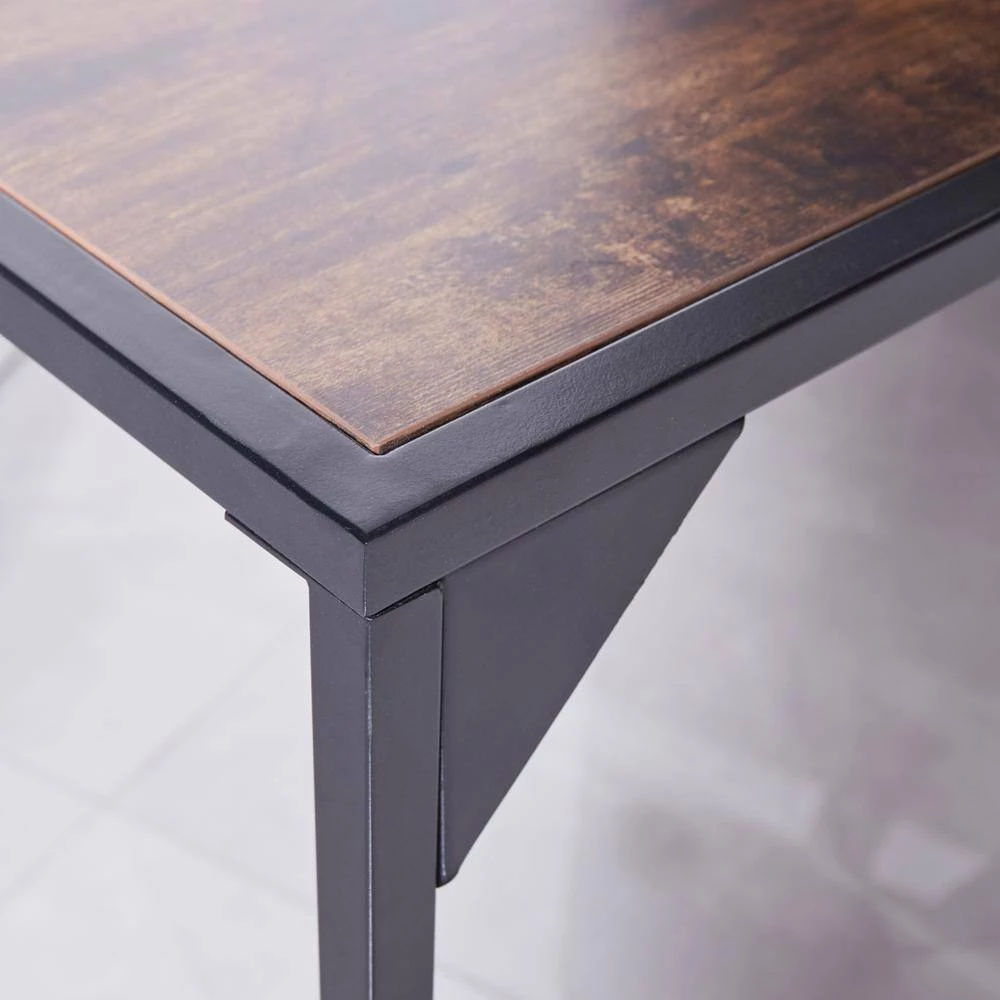 55 in. Rectangle Brown Modern Wood Writing Desk 2-Drawer Computer Desk with Storage by sumyeg 7 55 in. Rectangle Brown Modern Wood Writing Desk 2-Drawer Computer Desk with Storage by sumyeg - Image 5