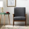 Lara Charcoal Polyseter Upholstered Exposed Arm Wood Accent Chair by Brookside 1 Lara Charcoal Polyseter Upholstered Exposed Arm Wood Accent Chair by Brookside -Cheap sumyeg Store charcoal brookside accent chairs bs0006chr00ch 64 1000