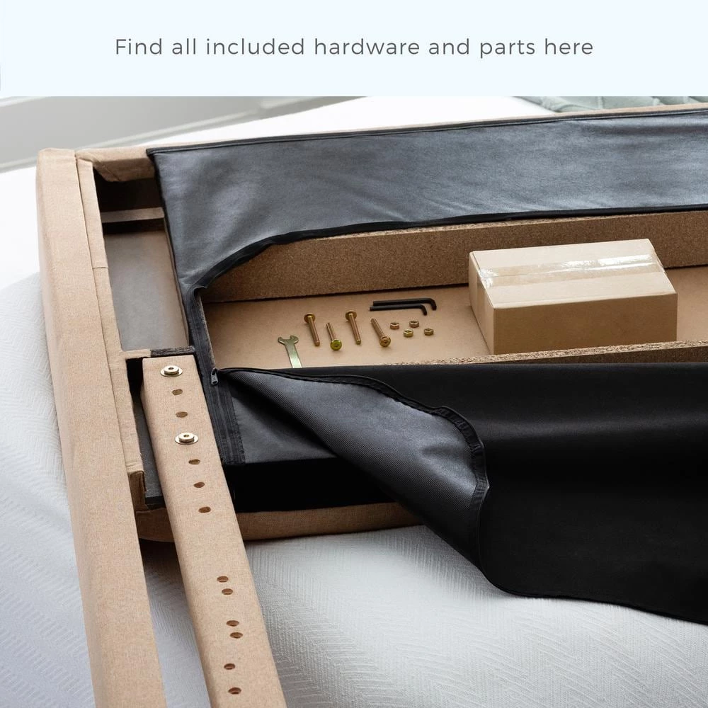 Eva Charcoal King Upholstered Wingback Headboard by Brookside 7 Eva Charcoal King Upholstered Wingback Headboard by Brookside - Image 5