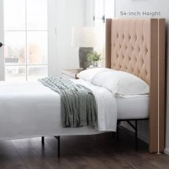 Eva Charcoal King Upholstered Wingback Headboard by Brookside 14 Eva Charcoal King Upholstered Wingback Headboard by Brookside -Cheap sumyeg Store charcoal brookside headboards bskk0404chuhb 4f 1000