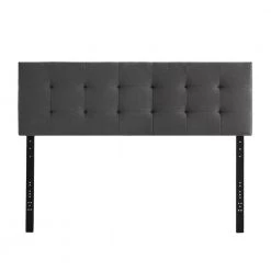 Alex 62.2 in. W Charcoal Upholstered Queen Square-Tufted with 2-Dual USB Ports Headboard by Brookside 11 Alex 62.2 in. W Charcoal Upholstered Queen Square-Tufted with 2-Dual USB Ports Headboard by Brookside -Cheap sumyeg Store charcoal brookside headboards bsusb1uhbqqch c3 1000