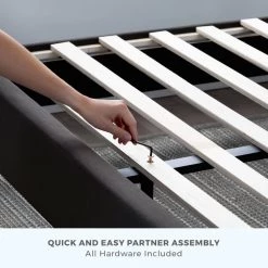 Amelia Upholstered Charcoal Queen Bed with Horizontal Channels by Brookside 21 Amelia Upholstered Charcoal Queen Bed with Horizontal Channels by Brookside -Cheap sumyeg Store charcoal brookside platform beds bs0006ubdqqch 44 1000