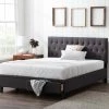 Anna Upholstered Charcoal Queen Bed with Drawers by Brookside 2 Anna Upholstered Charcoal Queen Bed with Drawers by Brookside -Cheap sumyeg Store charcoal brookside platform beds bsqqch04d2sb 64 1000