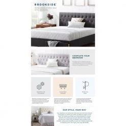 Anna Upholstered Charcoal Queen Bed with Drawers by Brookside 20 Anna Upholstered Charcoal Queen Bed with Drawers by Brookside -Cheap sumyeg Store charcoal brookside platform beds bsqqch04d2sb 66 1000