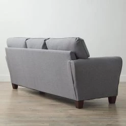 Abby 88 in. Charcoal Polyester Upholstered 3-Seater Rolled Arm Sofa by Brookside 21 Abby 88 in. Charcoal Polyester Upholstered 3-Seater Rolled Arm Sofa by Brookside -Cheap sumyeg Store charcoal brookside sofas couches bs0004sof00ch 77 1000