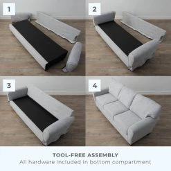 Abby 88 in. Charcoal Polyester Upholstered 3-Seater Rolled Arm Sofa by Brookside 26 Abby 88 in. Charcoal Polyester Upholstered 3-Seater Rolled Arm Sofa by Brookside -Cheap sumyeg Store charcoal brookside sofas couches bs0004sof00ch d4 1000