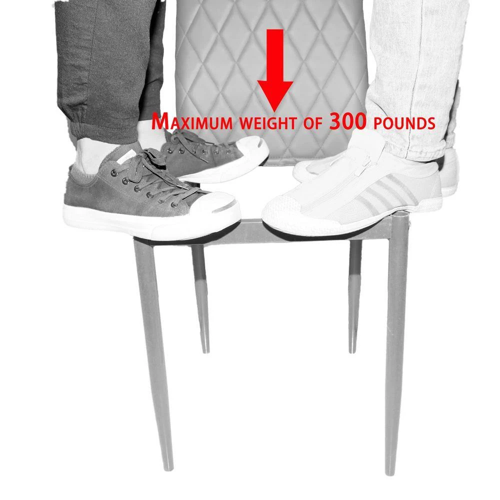 Retro Style Coffee Leather Dining Chair Hotel Accent Chair Arm Chair(Set of 4) by sumyeg 6 Retro Style Coffee Leather Dining Chair Hotel Accent Chair Arm Chair(Set of 4) by sumyeg - Image 5