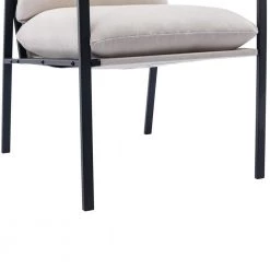 Cream Metal Frame Linen Accent Chair with Thick Padded Backrest and Seat Cushion by Polibi 19 Cream Metal Frame Linen Accent Chair with Thick Padded Backrest and Seat Cushion by Polibi -Cheap sumyeg Store cream polibi accent chairs rs mflacc c fa 1000