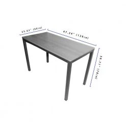 Classic Dark Brown&Gray 5-Piece Wood Top Dining Table And 4-Piece Leather Chairs Dining Set by sumyeg 16 Classic Dark Brown&Gray 5-Piece Wood Top Dining Table And 4-Piece Leather Chairs Dining Set by sumyeg -Cheap sumyeg Store dark brown gray sumyeg dining room sets su wfst15car fa 1000