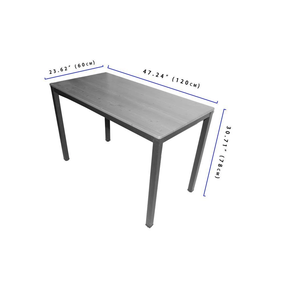 Classic Dark Brown&Gray 5-Piece Wood Top Dining Table And 4-Piece Leather Chairs Dining Set by sumyeg 9 Classic Dark Brown&Gray 5-Piece Wood Top Dining Table And 4-Piece Leather Chairs Dining Set by sumyeg - Image 7