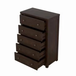 Solid Wood Chest of Drawers in Dark Brown with 5 Drawers(29.00"W x 16.00"D x 45.00"H) by Polibi 14 Solid Wood Chest of Drawers in Dark Brown with 5 Drawers(29.00"W x 16.00"D x 45.00"H) by Polibi -Cheap sumyeg Store dark brown polibi chest of drawers rs swcd5d 77 1000