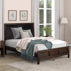 80.00 in. W Dark Brown Classic Wood King Platform Bed by Polibi 13 80.00 in. W Dark Brown Classic Wood King Platform Bed by Polibi -Cheap sumyeg Store dark brown polibi platform beds mb 64wdbpb k 31 1000