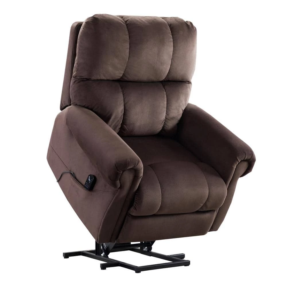 Modern 33.4 in. Dark Brown Power Recline and Li ft. Massage Chair Sofa with Heating by sumyeg 3 Modern 33.4 in. Dark Brown Power Recline and Li ft. Massage Chair Sofa with Heating by sumyeg