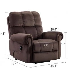 Modern 33.4 in. Dark Brown Power Recline and Li ft. Massage Chair Sofa with Heating by sumyeg 18 Modern 33.4 in. Dark Brown Power Recline and Li ft. Massage Chair Sofa with Heating by sumyeg -Cheap sumyeg Store dark brown sumyeg massage chairs sum zyrl005db 76 1000
