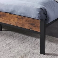 Dark Brown Modern Full Size Metal Platform Bed Frame with Wooden Headboard and Footboard by sumyeg 12 Dark Brown Modern Full Size Metal Platform Bed Frame with Wooden Headboard and Footboard by sumyeg -Cheap sumyeg Store dark brown sumyeg platform beds sy w03015 c3 1000