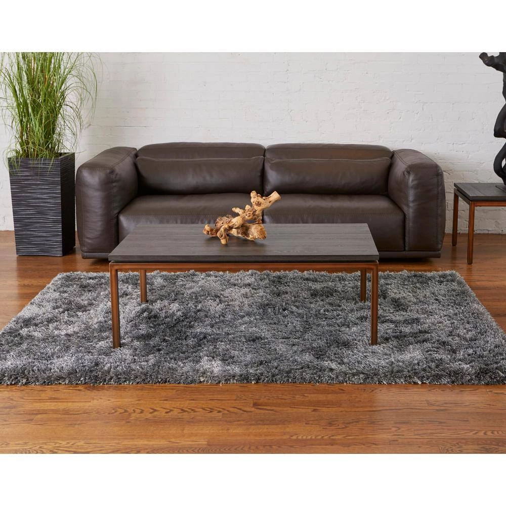 Kyle 47 in. W x 27 in. D x 18 in. H Steel Frame Wood Veneer Coffee Table, Grey Ash by Nyhus 6 Kyle 47 in. W x 27 in. D x 18 in. H Steel Frame Wood Veneer Coffee Table, Grey Ash by Nyhus - Image 4