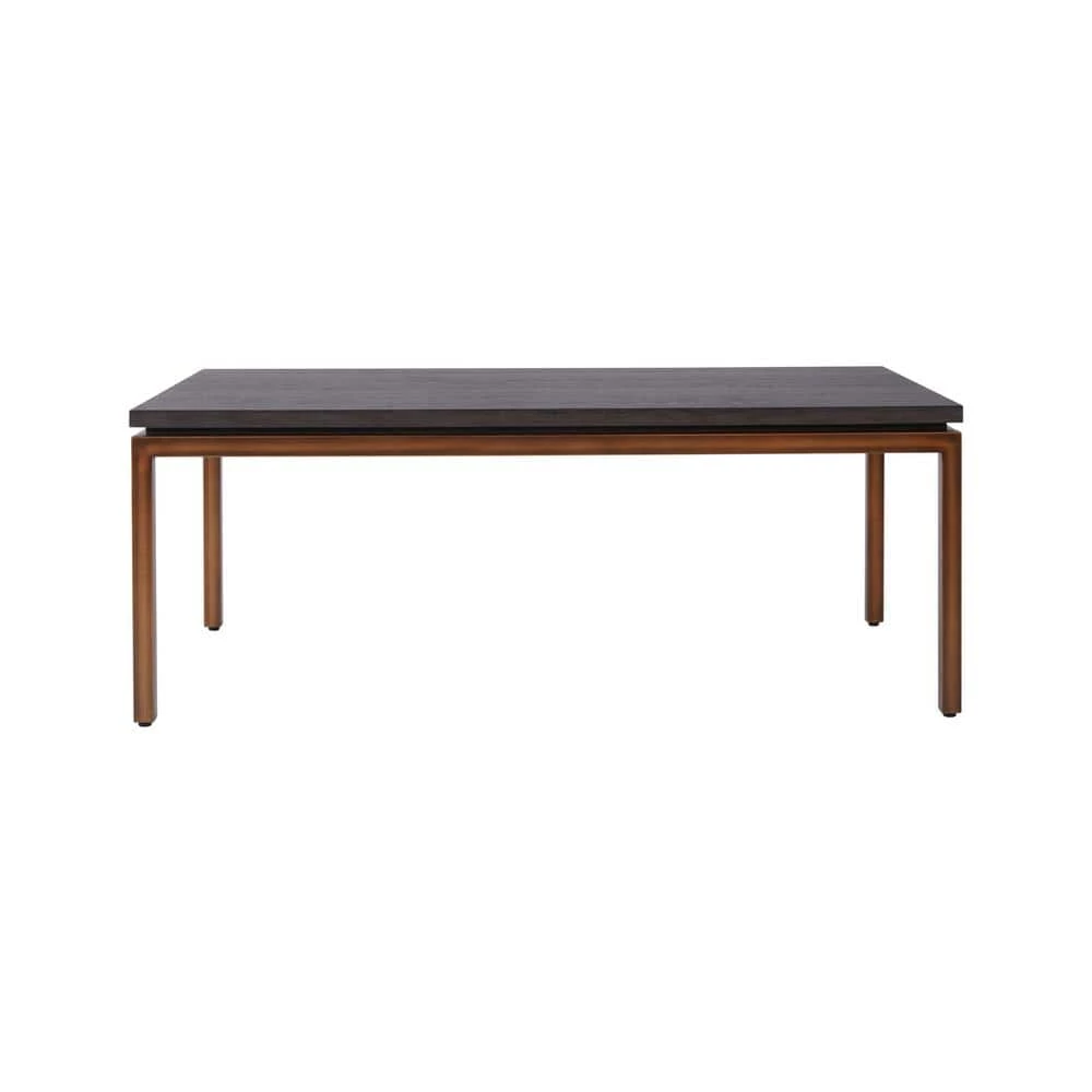 Kyle 47 in. W x 27 in. D x 18 in. H Steel Frame Wood Veneer Coffee Table, Grey Ash by Nyhus 3 Kyle 47 in. W x 27 in. D x 18 in. H Steel Frame Wood Veneer Coffee Table, Grey Ash by Nyhus