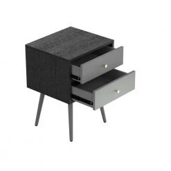 2-Drawer Dark Grey Nightstand 21.8 in. H x 15.7 in. W x 13.7 in, L Side Table End Table by sumyeg 11 2-Drawer Dark Grey Nightstand 21.8 in. H x 15.7 in. W x 13.7 in, L Side Table End Table by sumyeg -Cheap sumyeg Store dark gray sumyeg nightstands sy jt5457 1 c3 1000