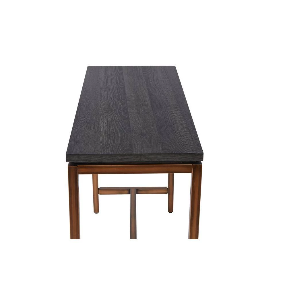 Kyle 39 in. W x 16 in. D x 30 in. H Steel Frame Wood Veneer Entryway Console Table, Grey Ash by Nyhus 6 Kyle 39 in. W x 16 in. D x 30 in. H Steel Frame Wood Veneer Entryway Console Table, Grey Ash by Nyhus - Image 5