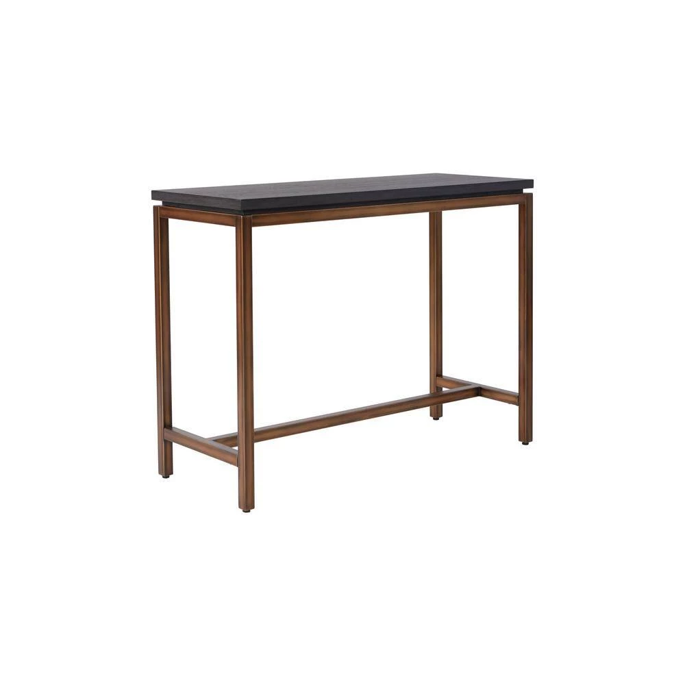 Kyle 39 in. W x 16 in. D x 30 in. H Steel Frame Wood Veneer Entryway Console Table, Grey Ash by Nyhus 2 Kyle 39 in. W x 16 in. D x 30 in. H Steel Frame Wood Veneer Entryway Console Table, Grey Ash by Nyhus