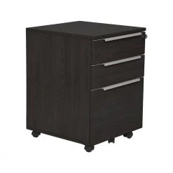 Oslo 3-Drawer Espresso Mobile Vertical Filing Cabinet by Nyhus