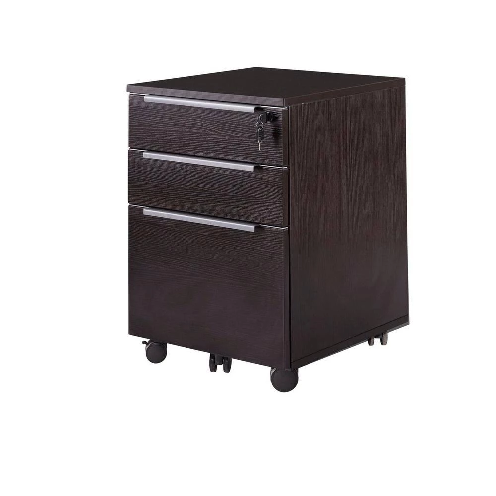 Oslo 3-Drawer Espresso Mobile Vertical Filing Cabinet by Nyhus 5 Oslo 3-Drawer Espresso Mobile Vertical Filing Cabinet by Nyhus - Image 3