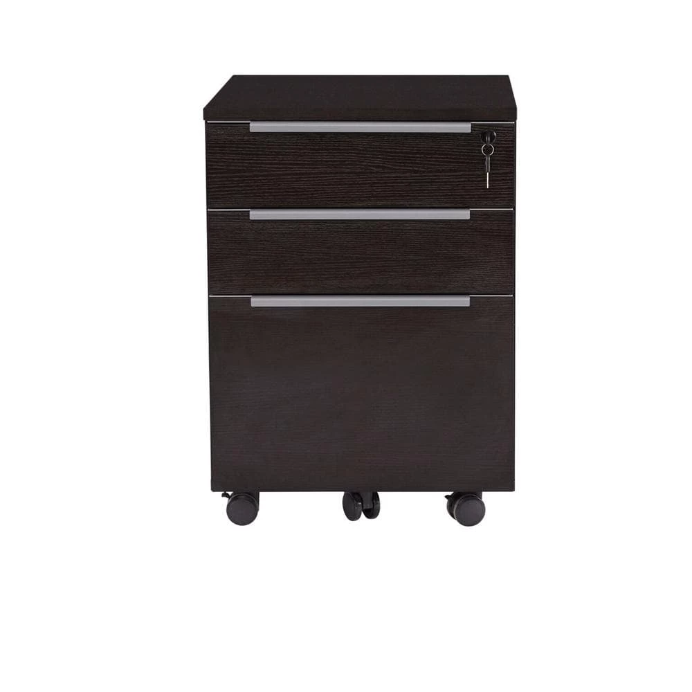 Oslo 3-Drawer Espresso Mobile Vertical Filing Cabinet by Nyhus 4 Oslo 3-Drawer Espresso Mobile Vertical Filing Cabinet by Nyhus - Image 2