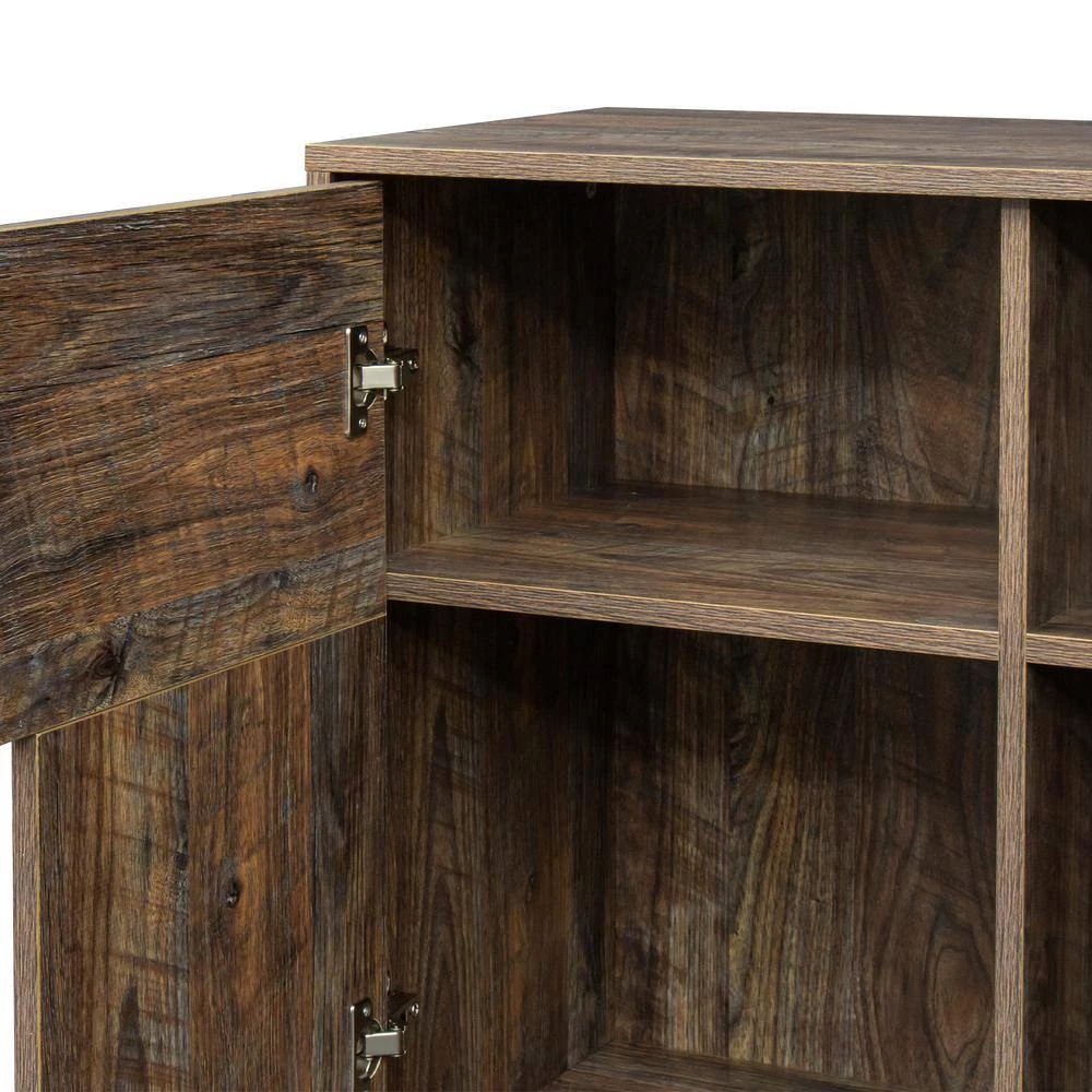 Sideboard Restaurant Sideboard with Four Storage Spaces Entrance Channel Basement for bedroom and living room(espresso) by sumyeg 7 Sideboard Restaurant Sideboard with Four Storage Spaces Entrance Channel Basement for bedroom and living room(espresso) by sumyeg - Image 5