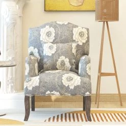 27.60 in. W Modern Flower Patterned Linen Accent Armchair with 1 Pillow by Polibi 19 27.60 in. W Modern Flower Patterned Linen Accent Armchair with 1 Pillow by Polibi -Cheap sumyeg Store flower polibi accent chairs rs mcplaa f 31 1000
