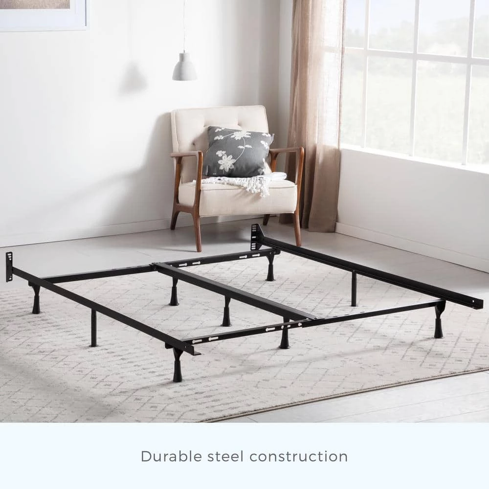 Universal Adjustable Metal Bed Frame with Center Support - Glides by Brookside 5 Universal Adjustable Metal Bed Frame with Center Support - Glides by Brookside - Image 3