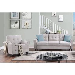 79.9 in. W Round Arm Linen Straight Sofas Living Room Set in Light Gray (2-Piece) by Polibi 12 79.9 in. W Round Arm Linen Straight Sofas Living Room Set in Light Gray (2-Piece) by Polibi -Cheap sumyeg Store gray 2 piece polibi sofas couches cb 2plgls 13 e1 1000