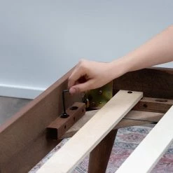 Ivy Queen Gray and Oak Wood Platform Bed Frame with Upholstered Vertical Channel Headboard by Brookside 14 Ivy Queen Gray and Oak Wood Platform Bed Frame with Upholstered Vertical Channel Headboard by Brookside -Cheap sumyeg Store gray and oak brookside platform beds bs0002uwbqqgo 1f 1000