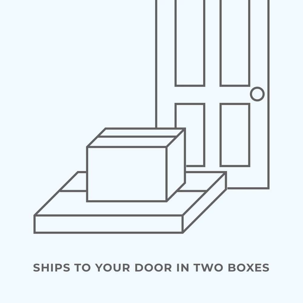 Ivy Queen Gray and Oak Wood Platform Bed Frame with Upholstered Vertical Channel Headboard by Brookside 5 Ivy Queen Gray and Oak Wood Platform Bed Frame with Upholstered Vertical Channel Headboard by Brookside - Image 3