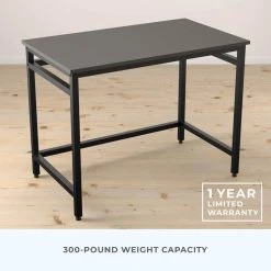 Delle 40 in. Rectangular Gray Industrial Metal Computer Desk by Brookside 19 Delle 40 in. Rectangular Gray Industrial Metal Computer Desk by Brookside -Cheap sumyeg Store gray brookside computer desks bs0004dsk40gr 44 1000