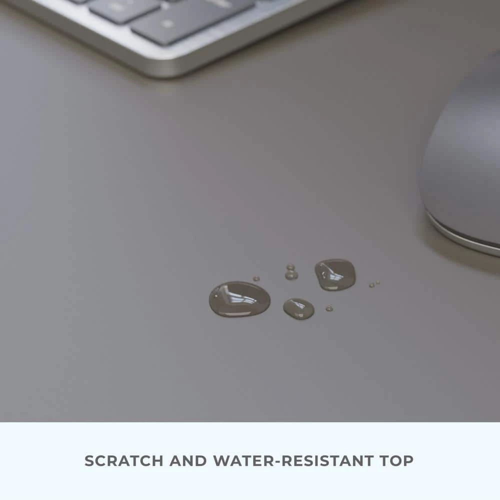 Delle 40 in. Rectangular Gray Industrial Metal Computer Desk by Brookside 8 Delle 40 in. Rectangular Gray Industrial Metal Computer Desk by Brookside - Image 6