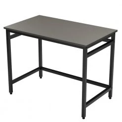 Delle 40 in. Rectangular Gray Industrial Metal Computer Desk by Brookside