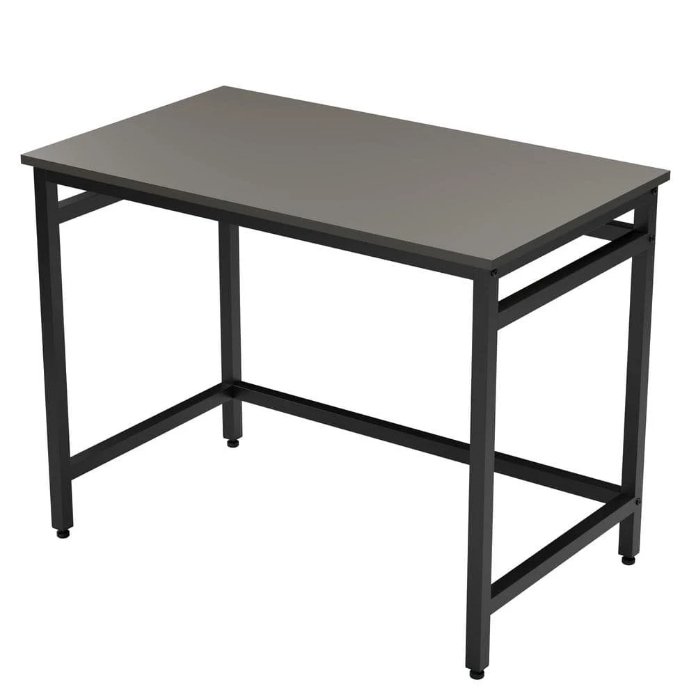 Delle 40 in. Rectangular Gray Industrial Metal Computer Desk by Brookside 3 Delle 40 in. Rectangular Gray Industrial Metal Computer Desk by Brookside