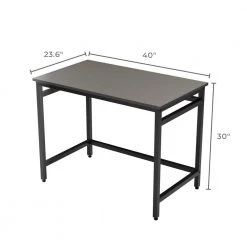 Delle 40 in. Rectangular Gray Industrial Metal Computer Desk by Brookside 16 Delle 40 in. Rectangular Gray Industrial Metal Computer Desk by Brookside -Cheap sumyeg Store gray brookside computer desks bs0004dsk40gr c3 1000