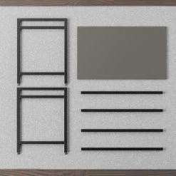 Delle 40 in. Rectangular Gray Industrial Metal Computer Desk by Brookside 20 Delle 40 in. Rectangular Gray Industrial Metal Computer Desk by Brookside -Cheap sumyeg Store gray brookside computer desks bs0004dsk40gr fa 1000