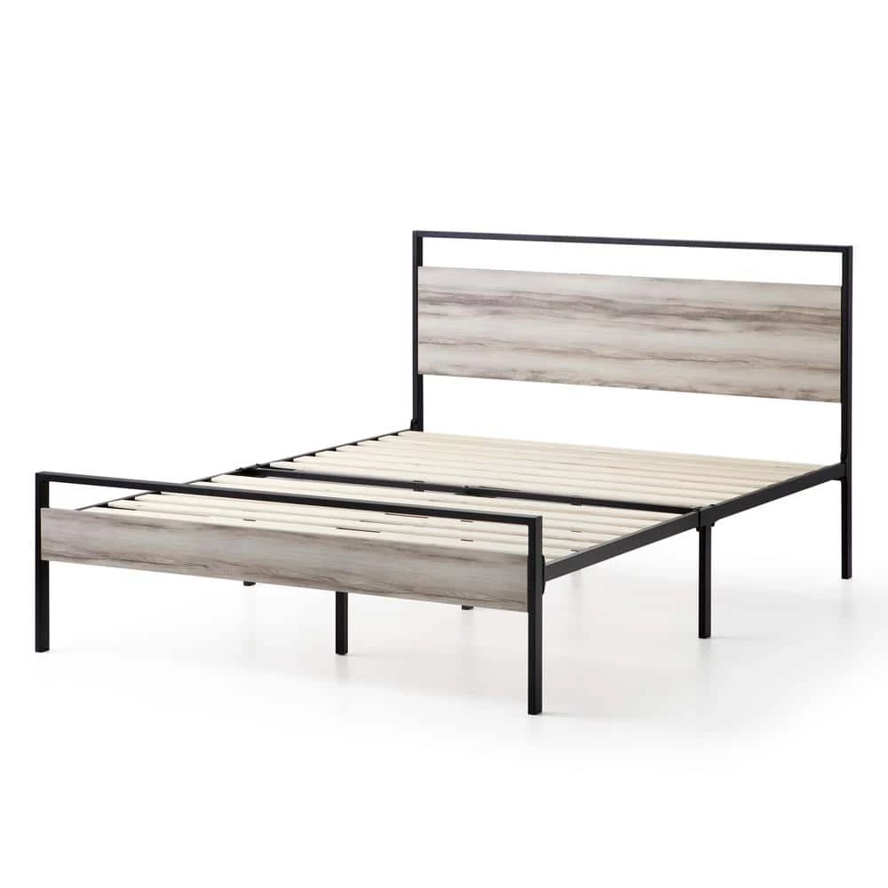 Nora Gray King Metal and Wood Platform Bed Frame by Brookside 5 Nora Gray King Metal and Wood Platform Bed Frame by Brookside - Image 3